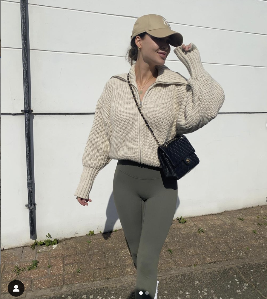 zip up knit jacket trf